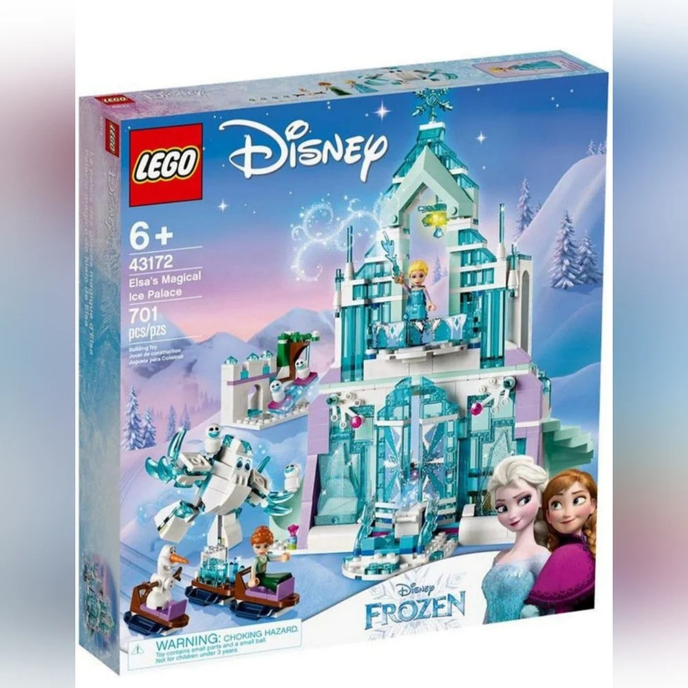 Lego Disney Frozen 43172 Elsa's Magical Ice Palace NWT Building Toy Set - Picture 1 of 4